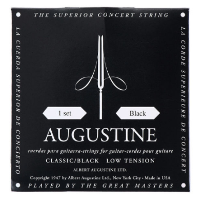 Augustine Classic Black klasiskās ģitāras stīgas