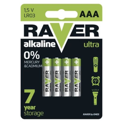 RAVER Alkaline Baterijas LR03 (AAA)