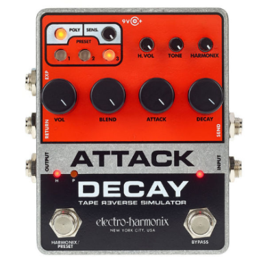 Electro Harmonix Attack Decay Effect pedal