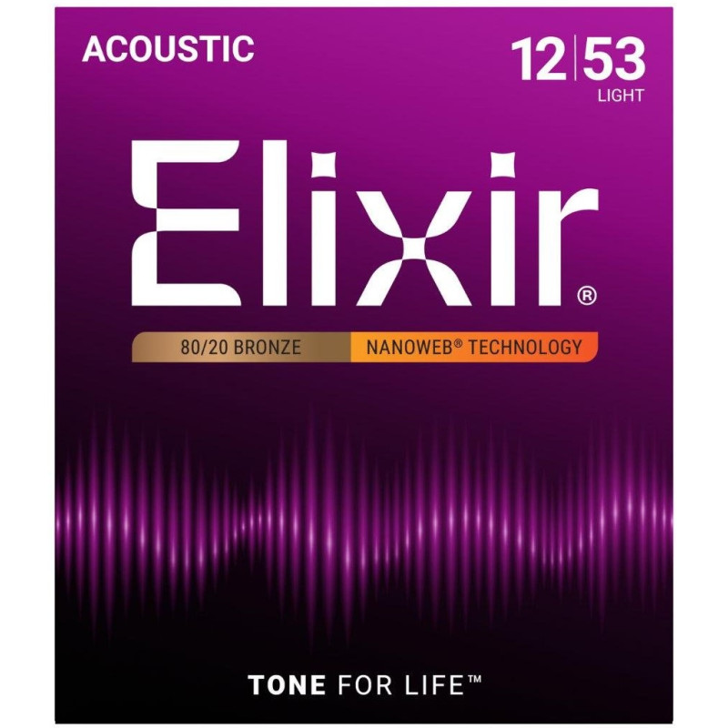 Elixir 11052 Nanoweb acoustic steel strings