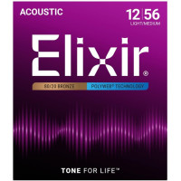 Elixir 11075 Polyweb akustiskās ģitāras stīgas