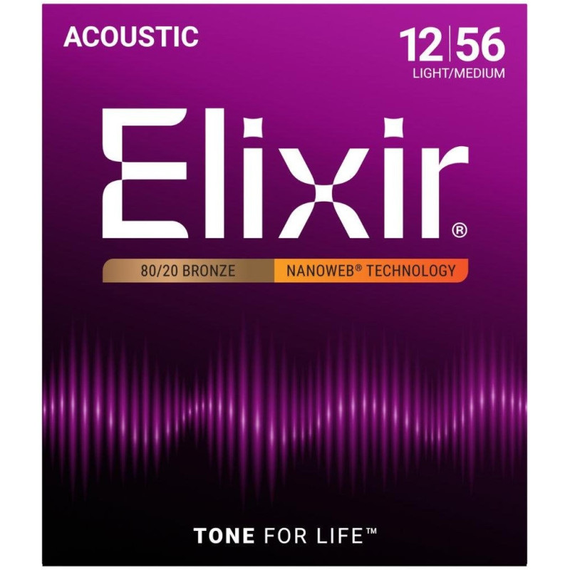 Elixir 11077 Nanoweb acoustic steel strings