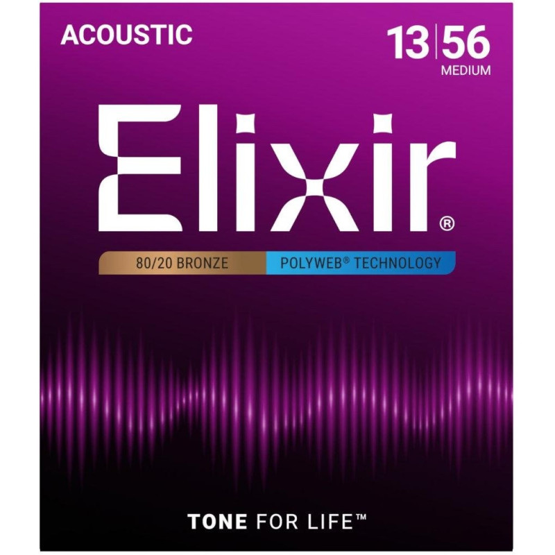Elixir 11100 Polyweb acoustic steel strings