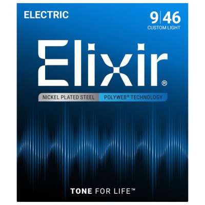 Elixir 12025 Polyweb струны для электрогитары