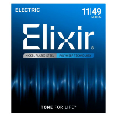 Elixir 12100 Polyweb струны для электрогитары