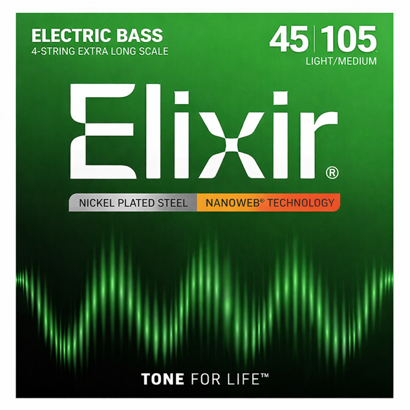 Elixir 14087 Nanoweb струны для бас-гитары