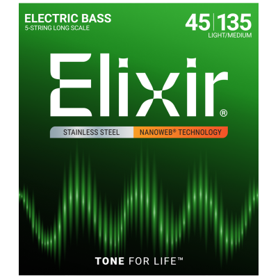 Elixir 14782 Nanoweb bass guitar strings