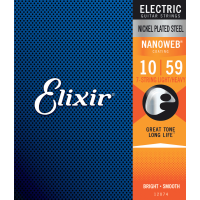 Elixir 12074 Nanoweb струны для электрогитары