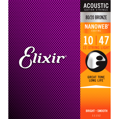 Elixir 11152 Nanoweb струны для акустической гитары