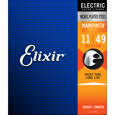Elixir 12102 Nanoweb elektriskās ģitāras stīgas