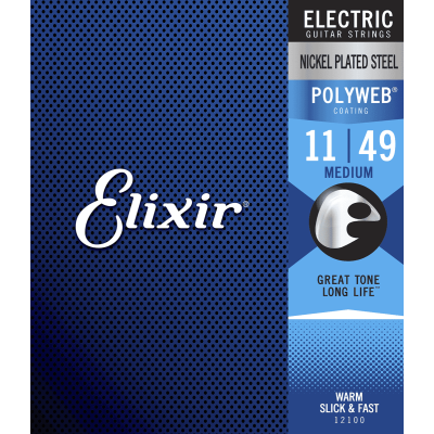 Elixir 12100 Polyweb elektriskās ģitāras stīgas