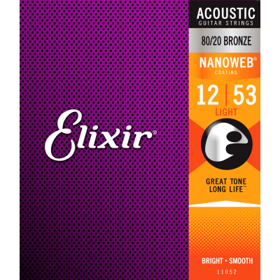 Elixir 11052 Nanoweb acoustic steel strings