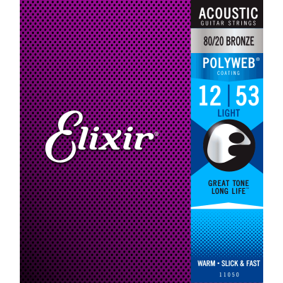 Elixir 11050 Polyweb струны для акустической гитары