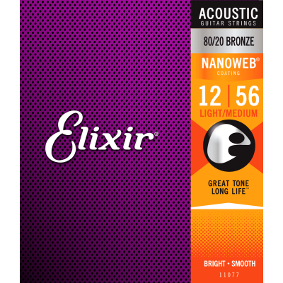 Elixir 11077 Nanoweb струны для акустической гитары