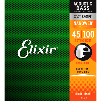 Elixir 14502 Nanoweb akustiskās basģitāras stīgas