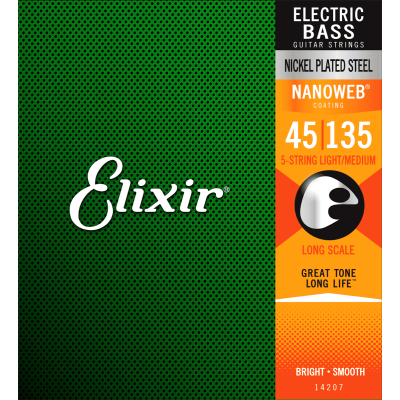 Elixir 14207 Nanoweb basģitāras stīgas