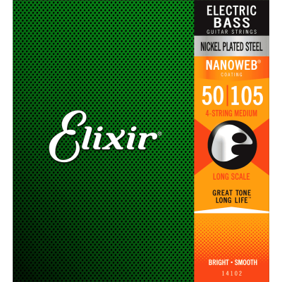 Elixir 14102 Nanoweb bass guitar strings