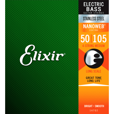 Elixir 14702 Nanoweb bass guitar strings