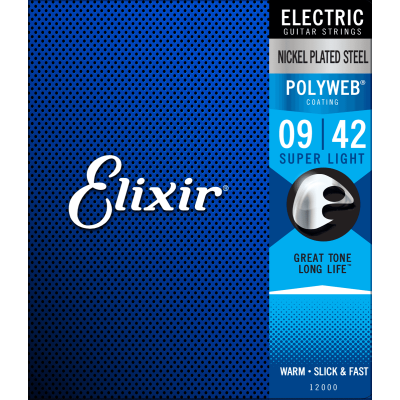 Elixir 12000 Polyweb струны для электрогитары