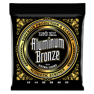 Ernie Ball EXTRA LIGHT ALUMINUM BRONZE 10-50 akustiskās ģitāras stīgas