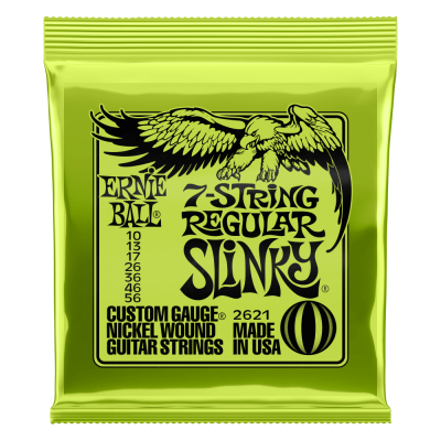 Ernie Ball REGULAR SLINKY 7-STRING 10-56 elektriskās ģitāras stīgas