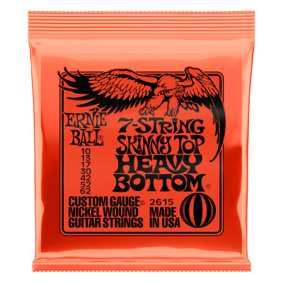 Ernie Ball SKINNY TOP HEAVY BOTTOM SLINKY 7-STRING 10-62 elektriskās ģitāras stīgas