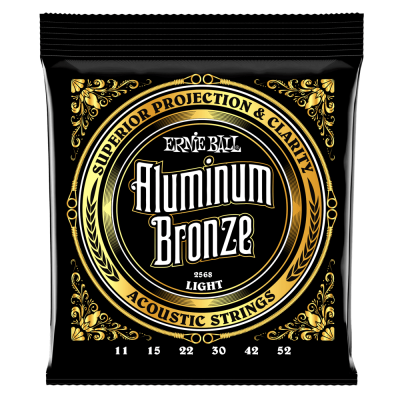 Ernie Ball LIGHT ALUMINUM BRONZE 11-52 струны для акустической гитары