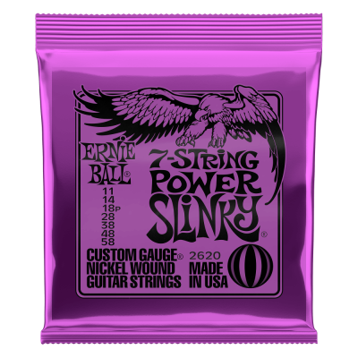 Ernie Ball POWER SLINKY 7-STRING 11-58 струны для электрогитары