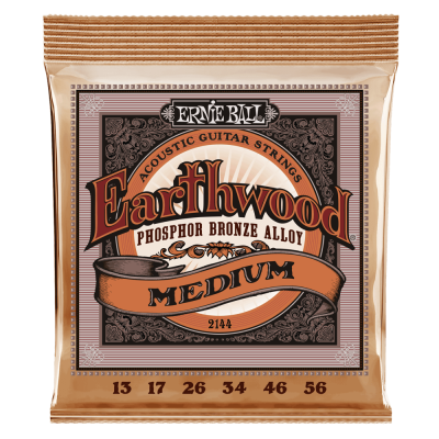 Ernie Ball EARTHWOOD MEDIUM PHOSPHOR BRONZE 13-56 akustiskās ģitāras stīgas