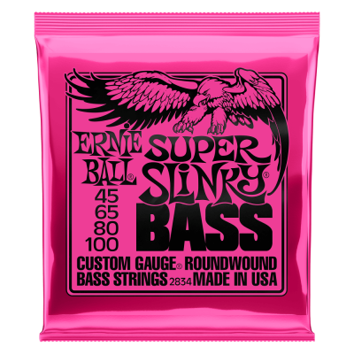 Ernie Ball SUPER SLINKY BASS 45-100 струны для бас-гитары