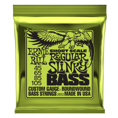 Ernie Ball REGULAR SLINKY SHORT SCALE BASS 45-105 струны для бас-гитары