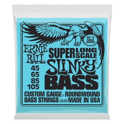 Ernie Ball SUPER LONG SCALE SLINKY BASS 45-105 струны для бас-гитары