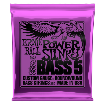 Ernie Ball POWER SLINKY BASS 50-135 струны для бас-гитары