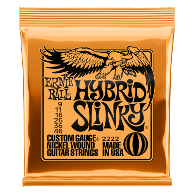 Ernie Ball HYBRID SLINKY  9-46 elektriskās ģitāras stīgas