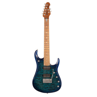 Ernie Ball Music Man JP15  Cerulean Paradise Quilt 7 stīgu Elektriskā ģitāra
