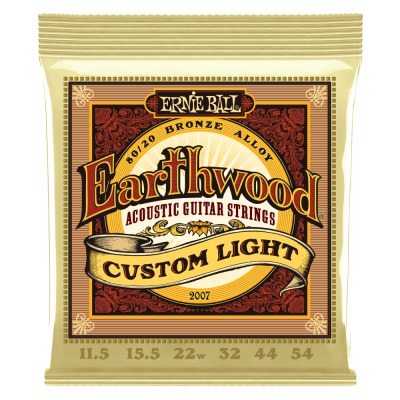 Ernie Ball EARTHWOOD CUSTOM LIGHT 80/20 11.5-54 струны для акустической гитары