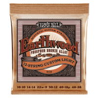 Ernie Ball EARTHWOOD 12-STRING CUSTOM LIGHT PHOSPHOR BRONZE 10-48 akustiskās ģitāras stīgas