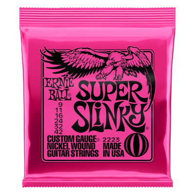 Ernie Ball SUPER SLINKY 9-42 elektriskās ģitāras stīgas