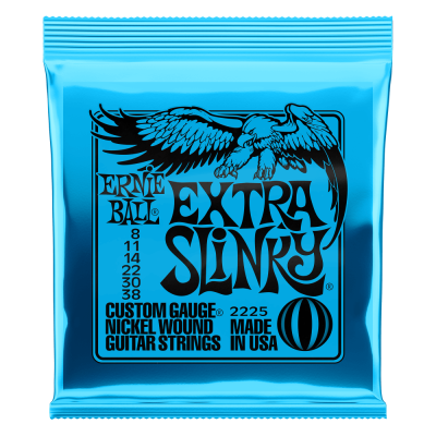 Ernie Ball EXTRA SLINKY NICKEL WOUND 8-38 elektriskās ģitāras stīgas 