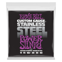 Ernie Ball STAINLESS STEEL WOUND POWER SLINKY 11-48 electric guitar strings
