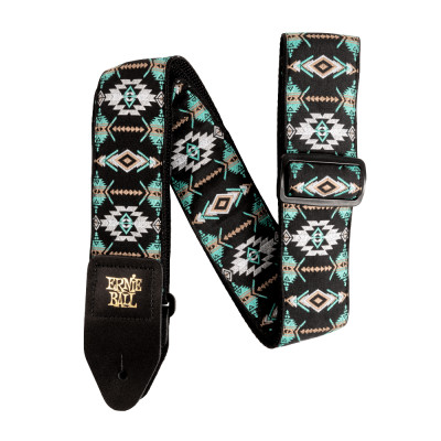 Ernie Ball Albuquerque Southwestern Turquoise Jacquard Strap siksna
