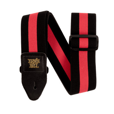 Ernie Ball Stretch Comfort Racer Red Strap siksna