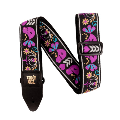 Ernie Ball Purple Bird Lupin Jacquard Strap siksna