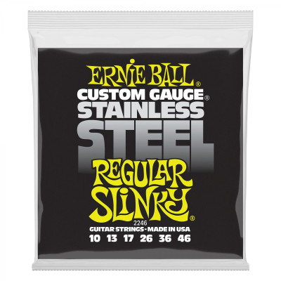 Ernie Ball REGULAR SLINKY Stainless Steel 10-46 elektriskās ģitāras stīgas