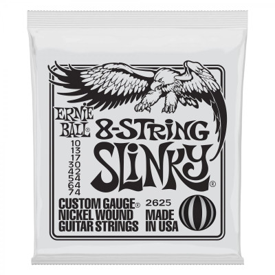 Ernie Ball SLINKY 8-STRING 10-74 elektriskās ģitāras stīgas