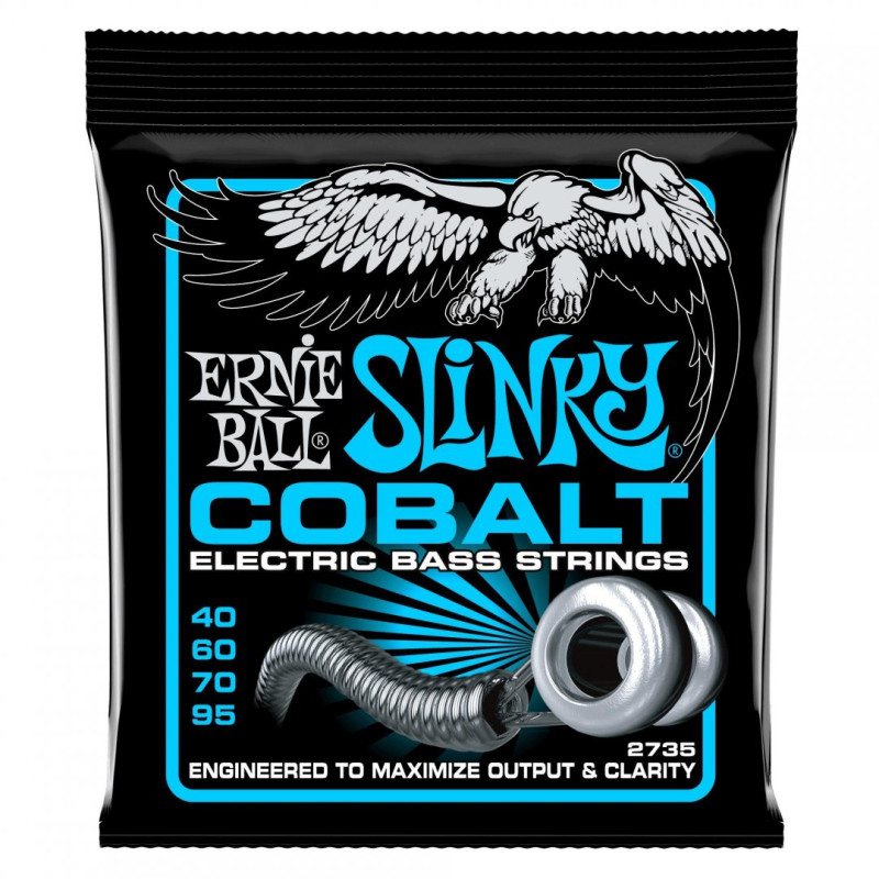 Ernie Ball Extra Slinky Cobalt 40-95 bass guitar strings