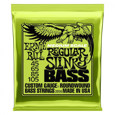 Ernie Ball REGULAR SLINKY MEDIUM SCALE BASS 45-105 basģitāras stīgas