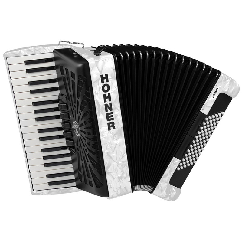 Akordeons Hohner Bravo III 72 White