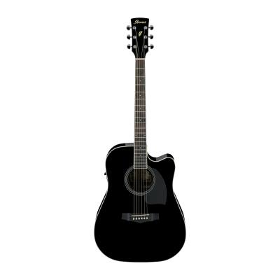 Ibanez PF15ECE-BK Elektro-akustiskā ģitāra