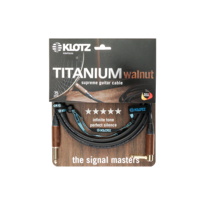 Гитарный кабель KLOTZ TITANIUM walnut 6m